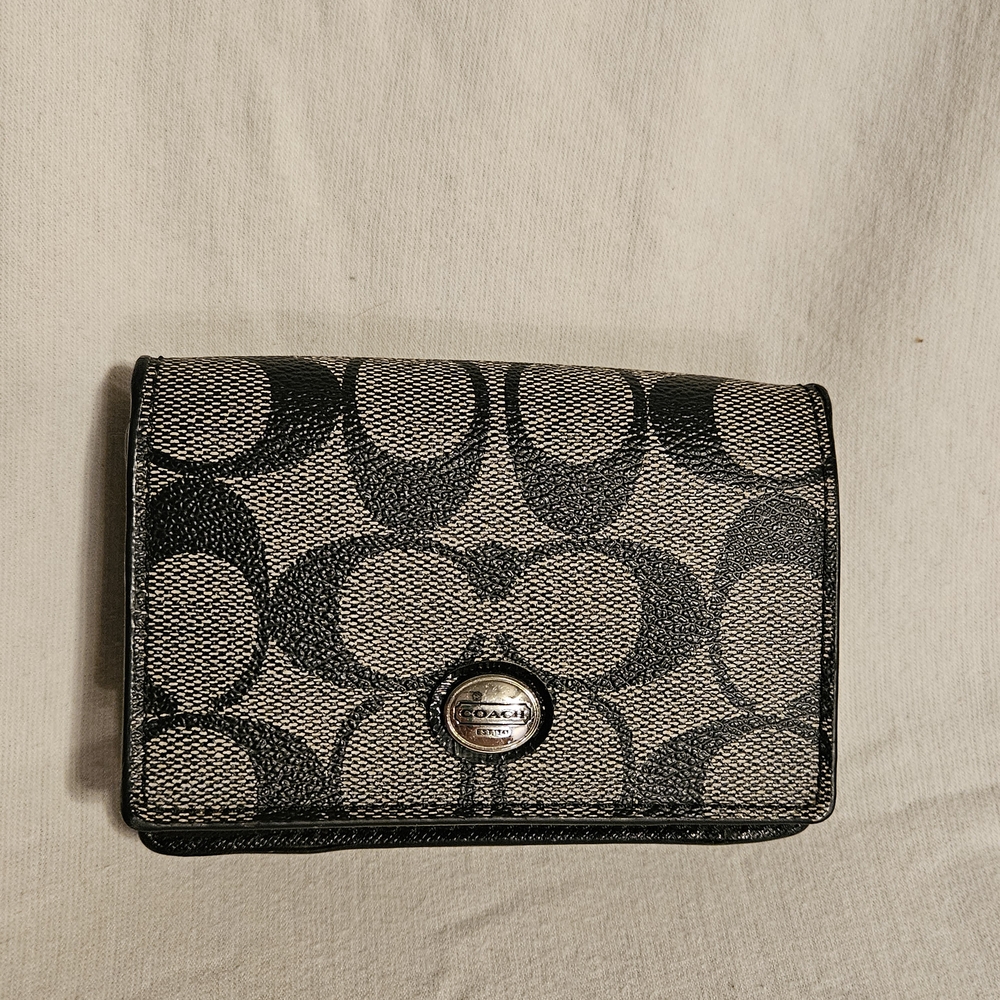 Coach Black and Gray Wallet